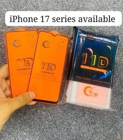Wholesale 11D tempered glass for iPhone 17 series and Android phones